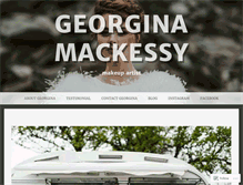 Tablet Screenshot of georginamackessymakeup.com